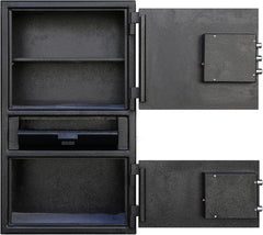 T871 Extra Large Double Independent Locking Doors Depository Drop Safe with Electronic Keypads and Backup Keys