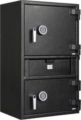 T871 Extra Large Double Independent Locking Doors Depository Drop Safe with Electronic Keypads and Backup Keys